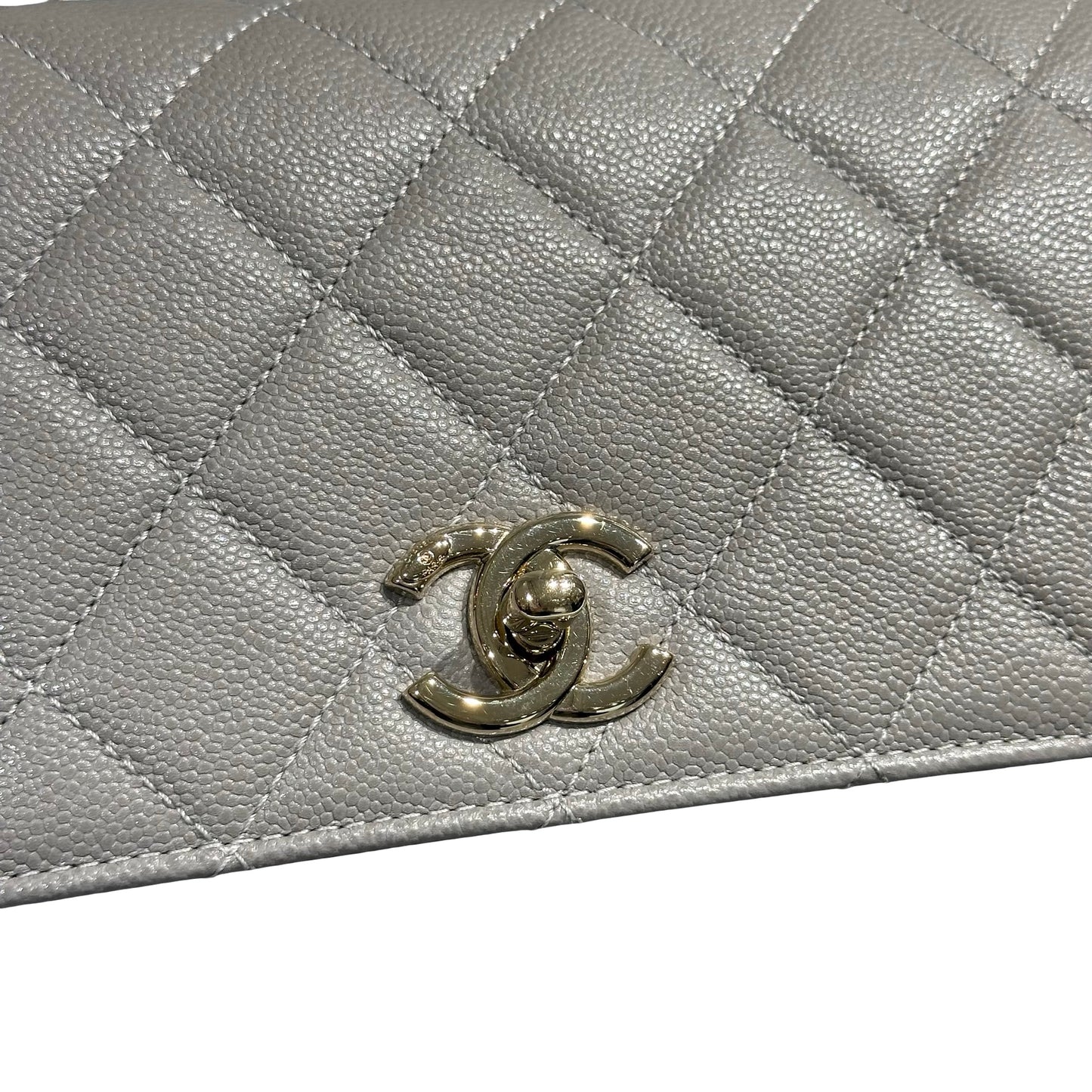 CHANEL GREY GHW CAVIAR BUSINESS AFFINITY [3000280]