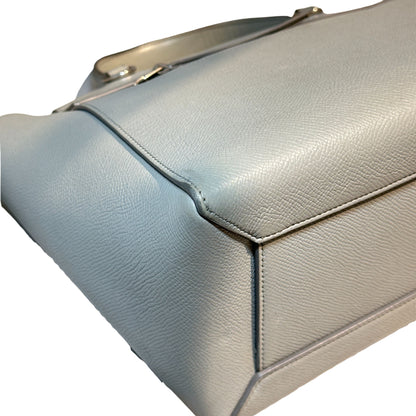 Used CÉLINE Belt Shoulder Bag Grey PHW