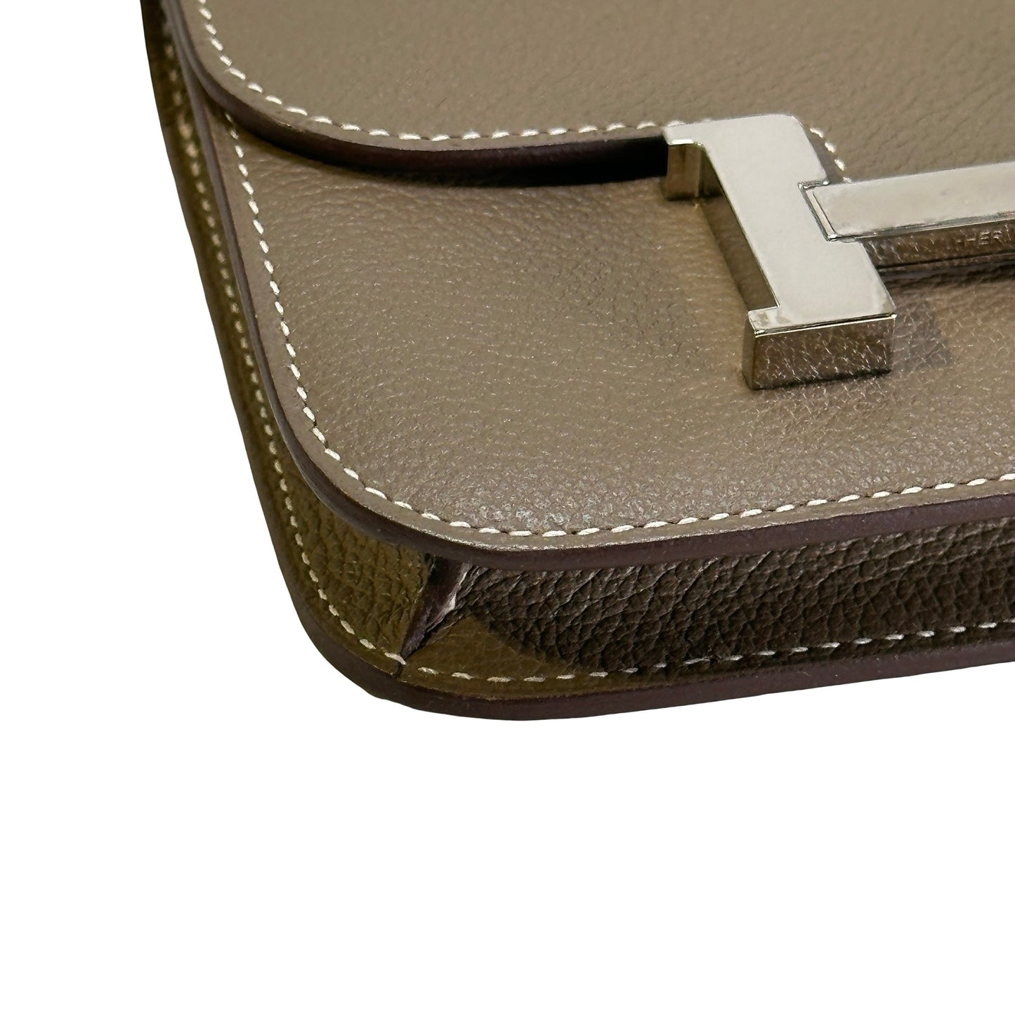Used HERMES Epsom Constance Slim Wallet Etoupe