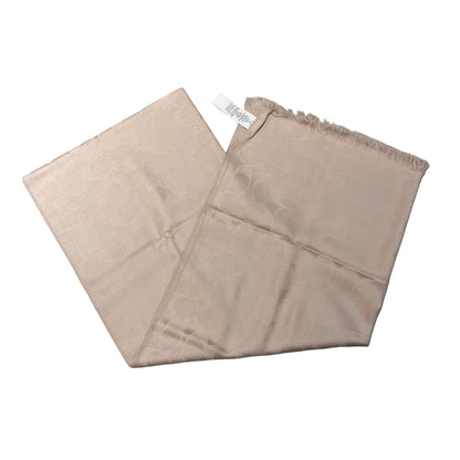 Used COACH Wool Silk Used Coach Wool Silk Rectangular Long Scarf Scarf Beige
