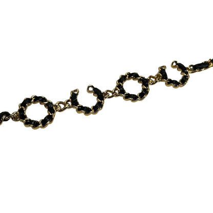 Used CHANEL Caviar Quilted Mini Flap Bag Chain Shoulder Bag Black Gold hardware