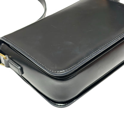 Used CÉLINE Trimphe Teen Cross Body Bag Black GHW