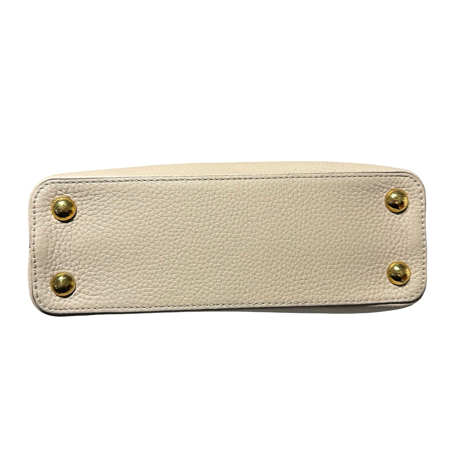 Used LOUIS VUITTON Capucines BB Two Way Shoulder Bag Grey GHW