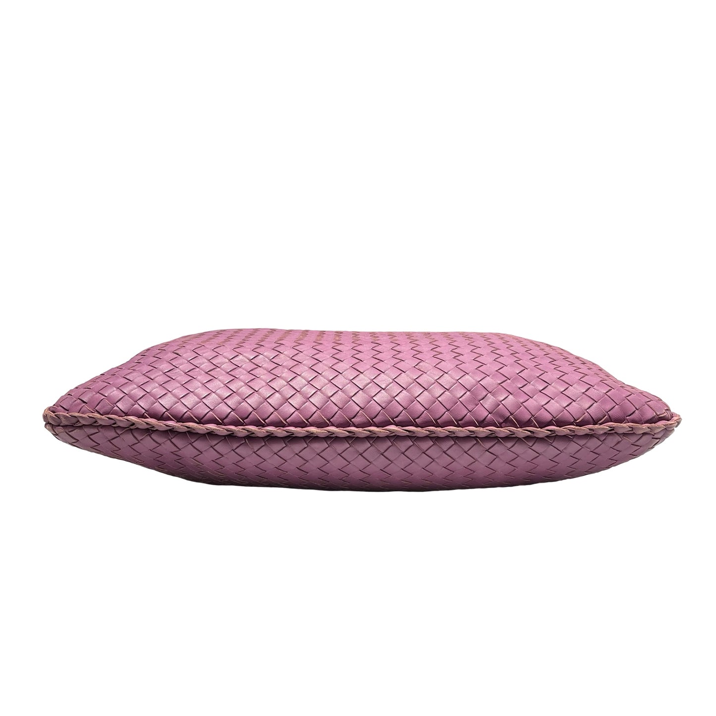 Used Bottega Veneta Calfskin Leather Large Hobo Bag Purple