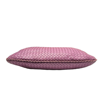 Used Bottega Veneta Calfskin Leather Large Hobo Bag Purple