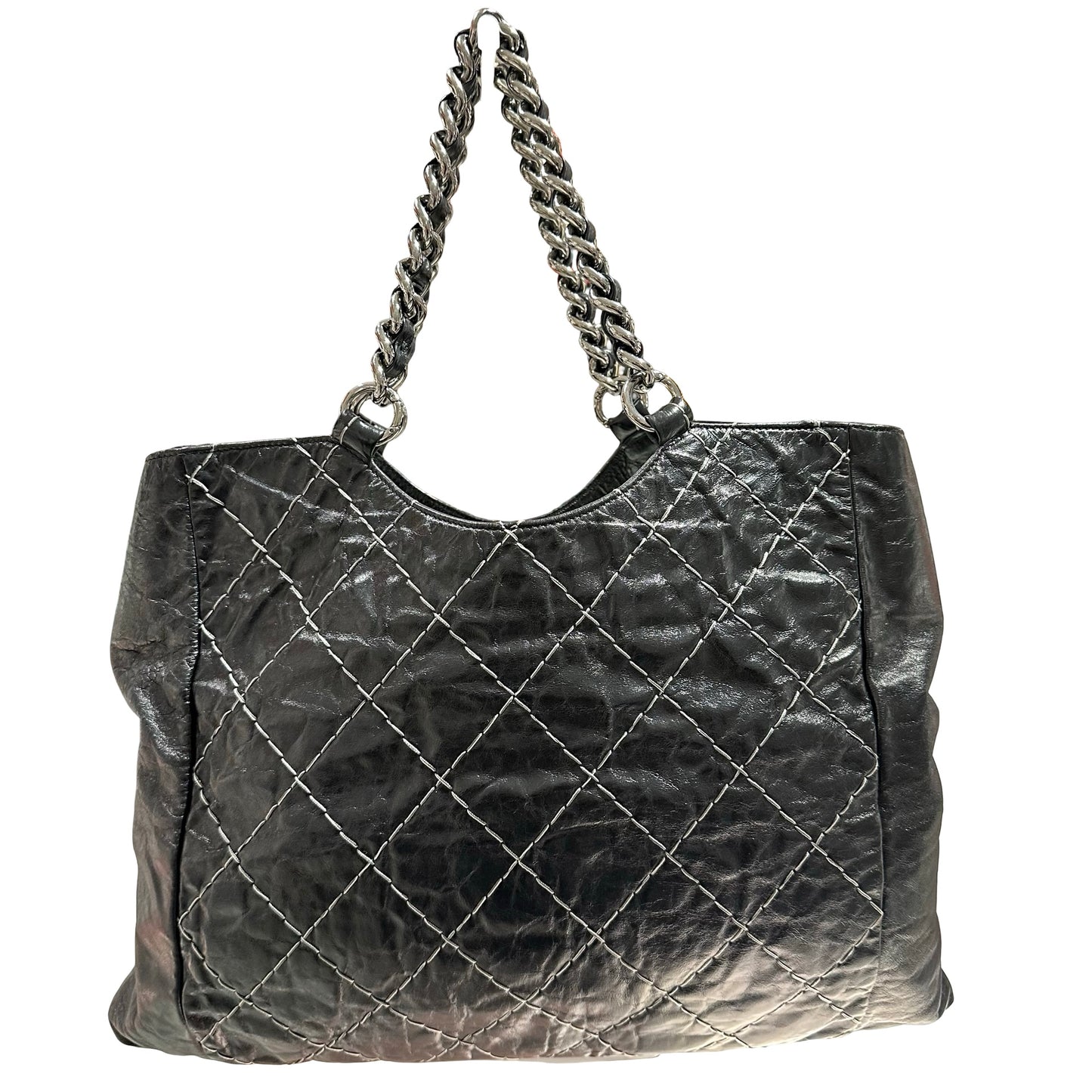 Used CHANEL Tote Bag Black PHW