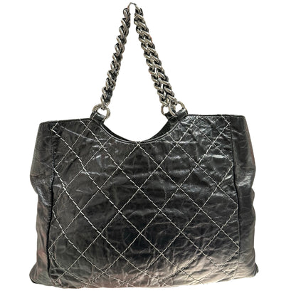 Used CHANEL Tote Bag Black PHW