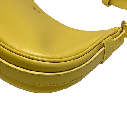 Used CELINE Leather Ava Shoulder Bag Yellow