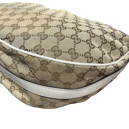 Used GUCCI Monogram Hobo Bag Beige Brown