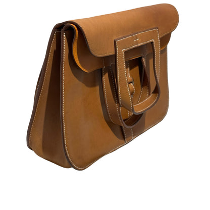 Used HERMES Barenia Calfskin Halzan 31 Handbag Barenia PHW