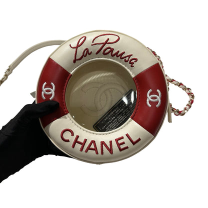 Used CHANEL Coco Lifesaver Small Round Bag Crossbody Bag