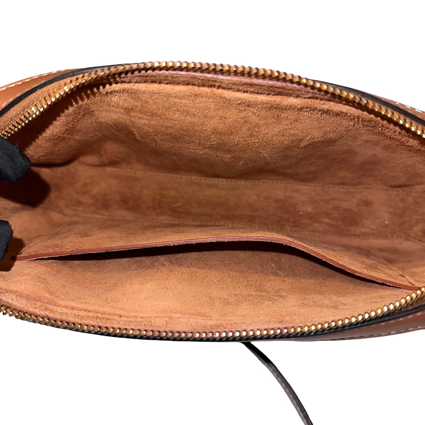 CELINE Smooth Calfskin Triomphe Hobo Camera Bag Brown