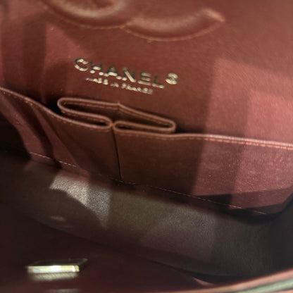 Used CHANEL Calfskin Leather CF 23 Shoulder Bag Black PHW