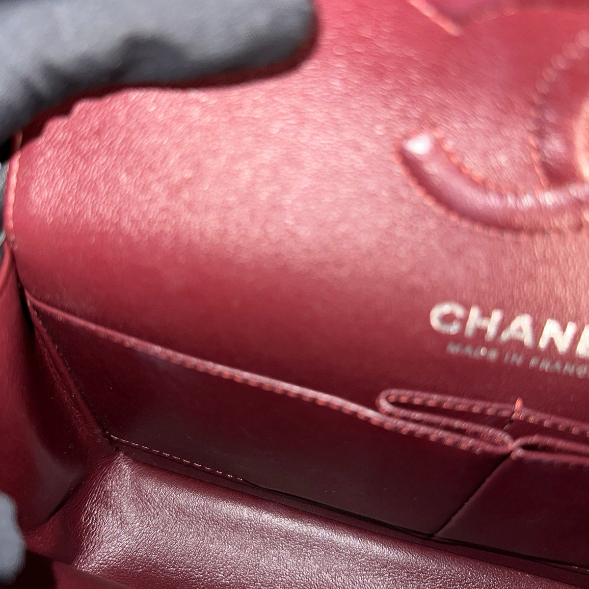 Used CHANEL Quilted Classic Flap Chain Shoulder Bag Black Silver