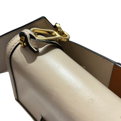 Used LOEWE Barcelona mini Cross Body Bag Beige GHW