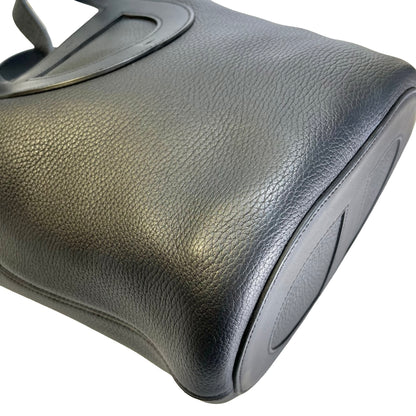 HERMES Clemence Swift In the Loop Bucket Bag Black GHW