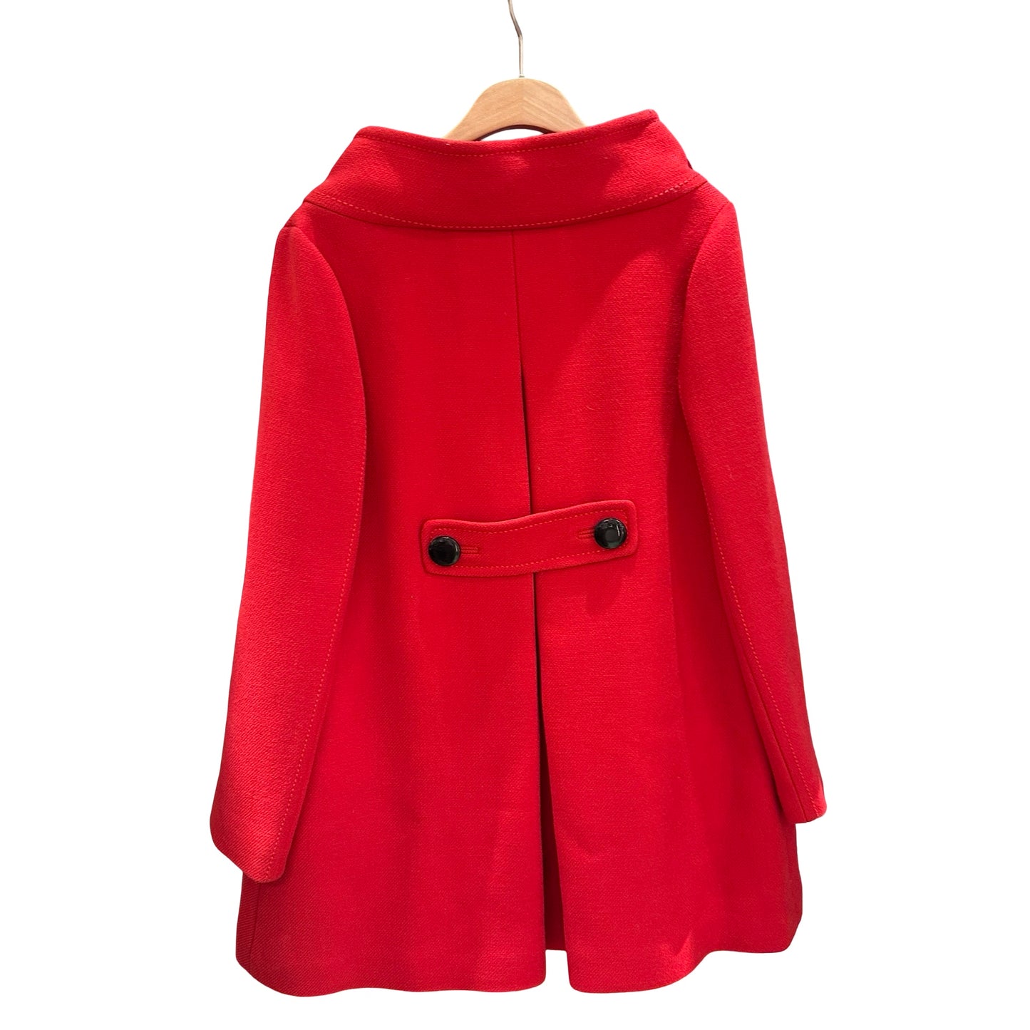 Used Kate Spade Laine Bow Coat Clothes Red White