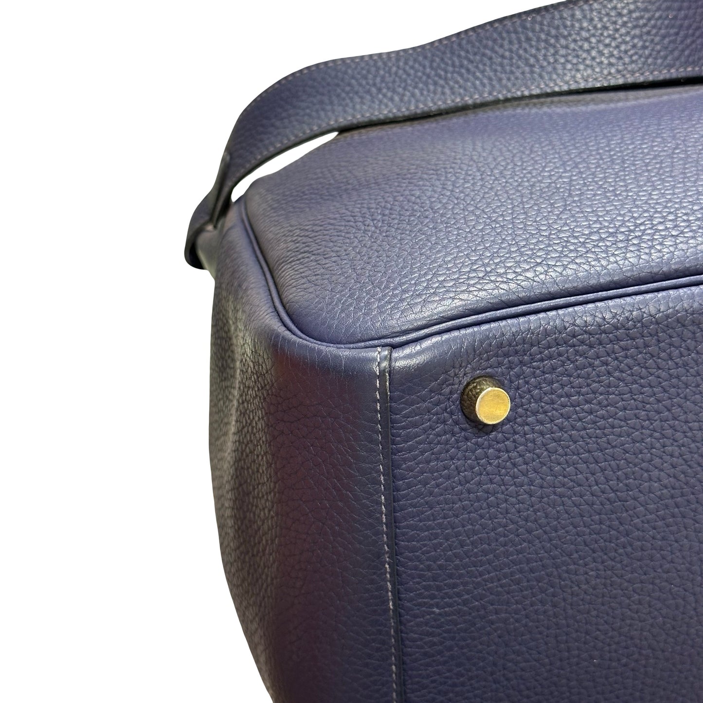 Used HERMÈS Lindy 30 Shoulder Bag Navy Blue GHW