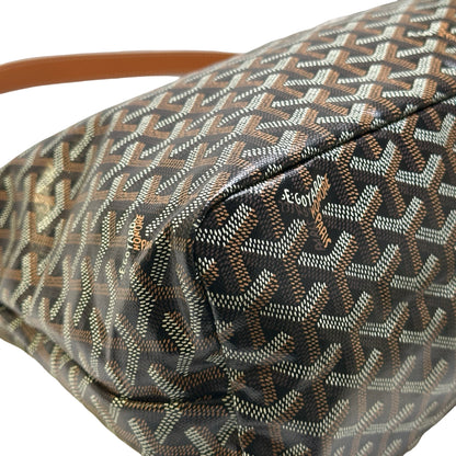 Used GOYARD Goyardine HOBO BAG Hobo Bag Black Brown