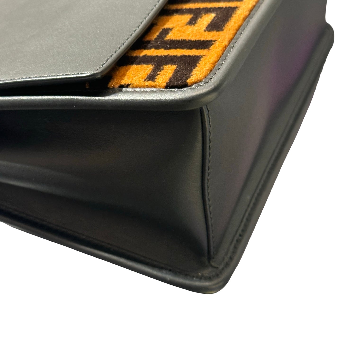 Used FENDI Calfskin Leather Two Way Shoulder Bag