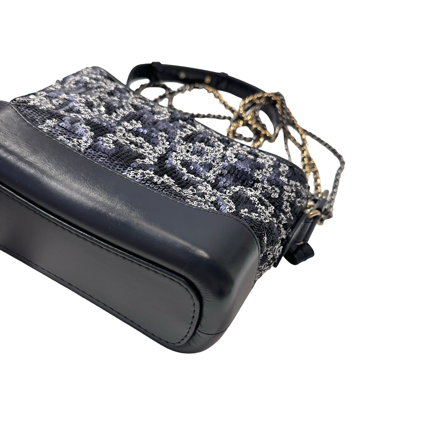 CHANEL Sequins Calfskin Leather Gabrielle small Cross Body Bag
