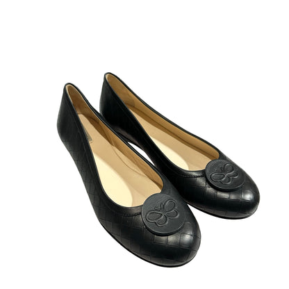 Unused BOTTEGA VENETA Lambskin Leather Unused BOTTEGA VENETA Lambskin Leather Butterfly Flats Shoes Black Shoes Black