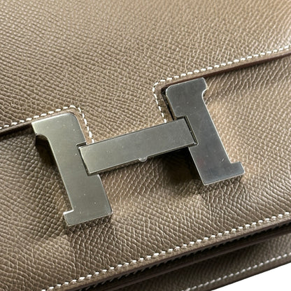 Brand New HERMES Epsom Mini Constance Shoulder Bag Etoupe PHW