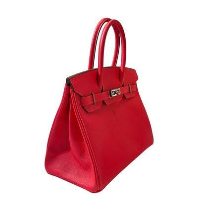 Used HERMÈS Epsom leather Birkin 30 Handbag Pink PHW