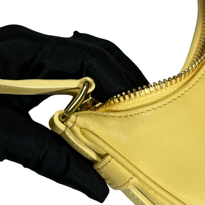 Used CELINE Leather Ava Shoulder Bag Yellow