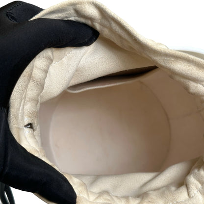Used DIOR Leather Vibe Bucket Bag White Navy Blue