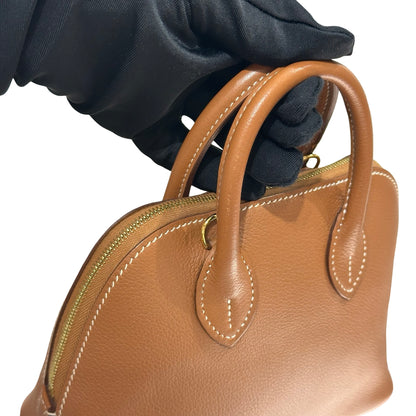 Used HERMÈS Mini Bolide Shoulder Bag Gold (37) GHW