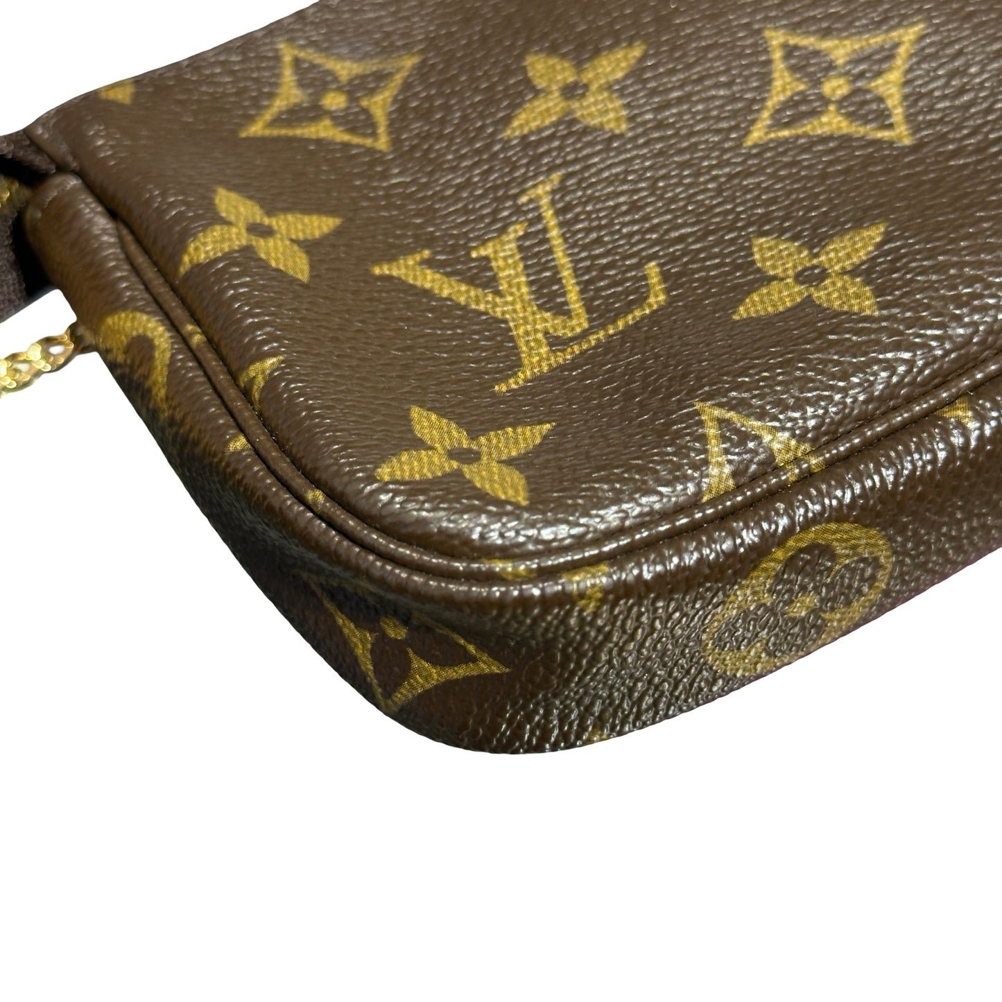 Used LOUIS VUITTON Mini Pochette Brown GHW