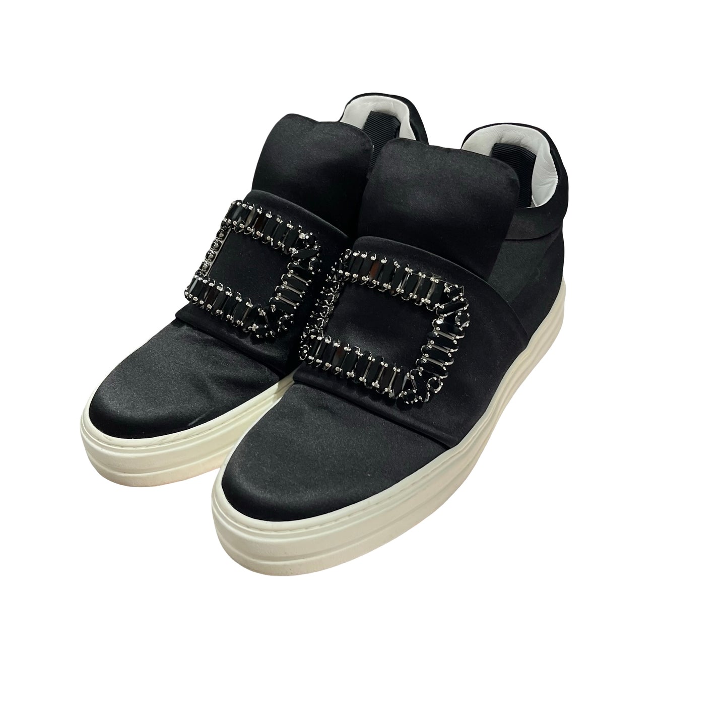 Used Roger Vivier Sneakers Black White