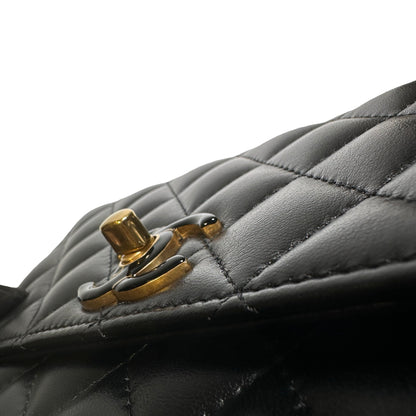 Used CHANEL Quilted Lambskin Wallet on chain Wallet on chain Black GHW