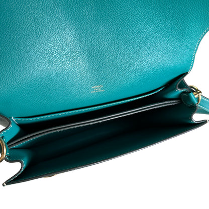 Used HERMES Epsom Roulis Shoulder Bag Green