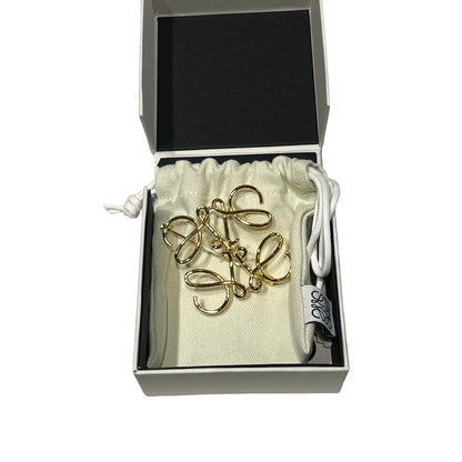 Used Loewe Anagram Brooch Accessories GHW