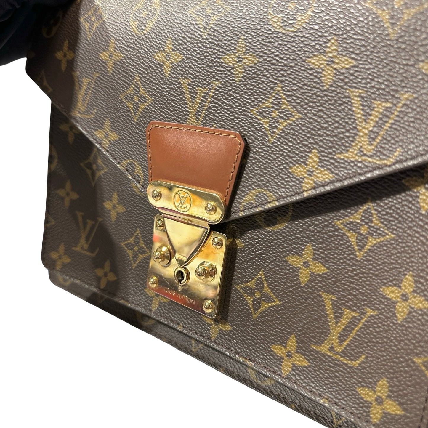 Used Louis Vuitton Monogram Cross Body Bag Brown GHW