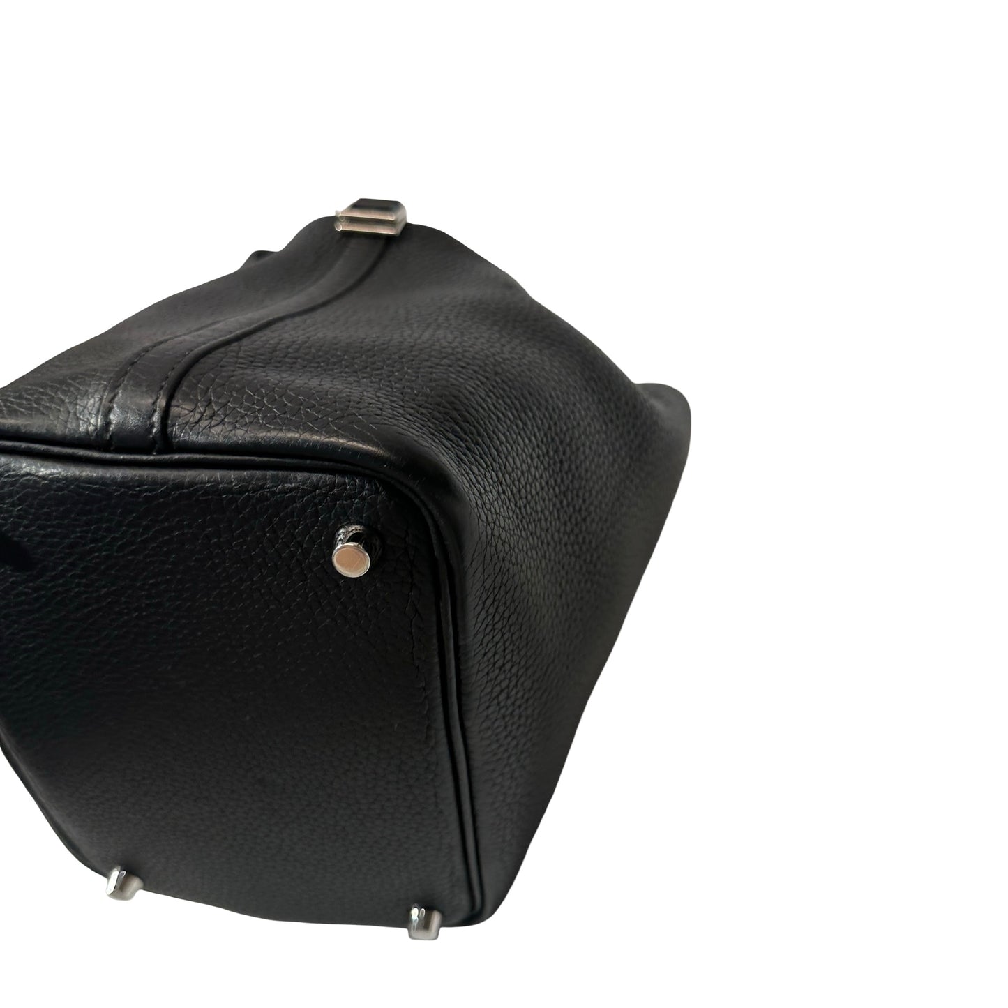Used HERMÈS Picotin 18 Bucket Bag Black PHW