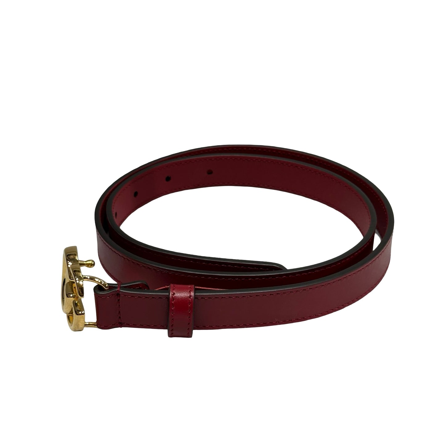 Unused GUCCI Belt Red GHW