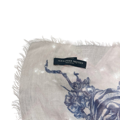 Alexander McQueen Scarf Blue Pink