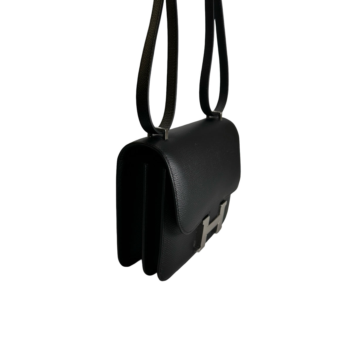 Brand New HERMES Epsom Constance Handbags Black PHW