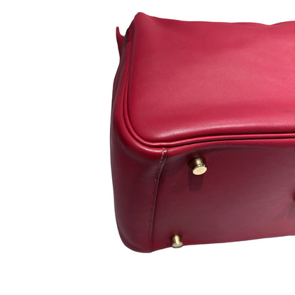 Used HERMÈS Lindy 30 Two Way Shoulder Bag Red Orange (93) GHW