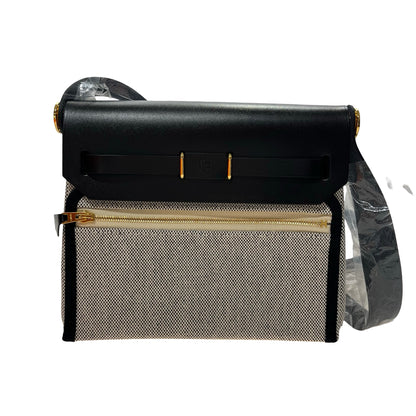 Unused HERMÈS Mini Herbag Shoulder Bag Black GHW