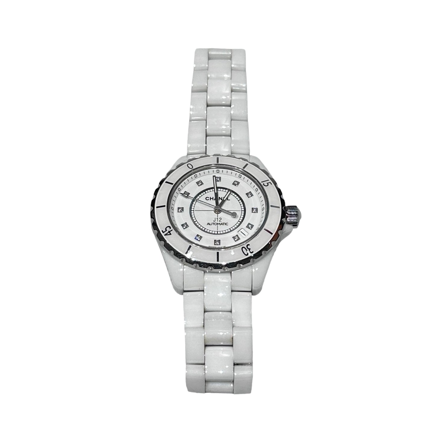 Used Chanel J12 Watch White Silver