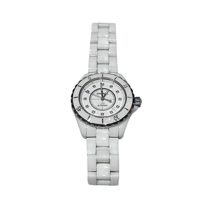Used Chanel J12 Watch White Silver