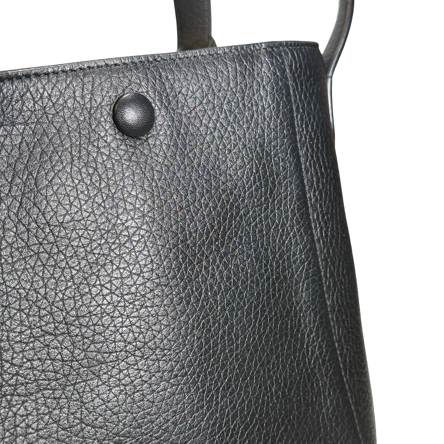 Used DIOR Grained Calfskin C'est Dior Bucket Bag Black GHW