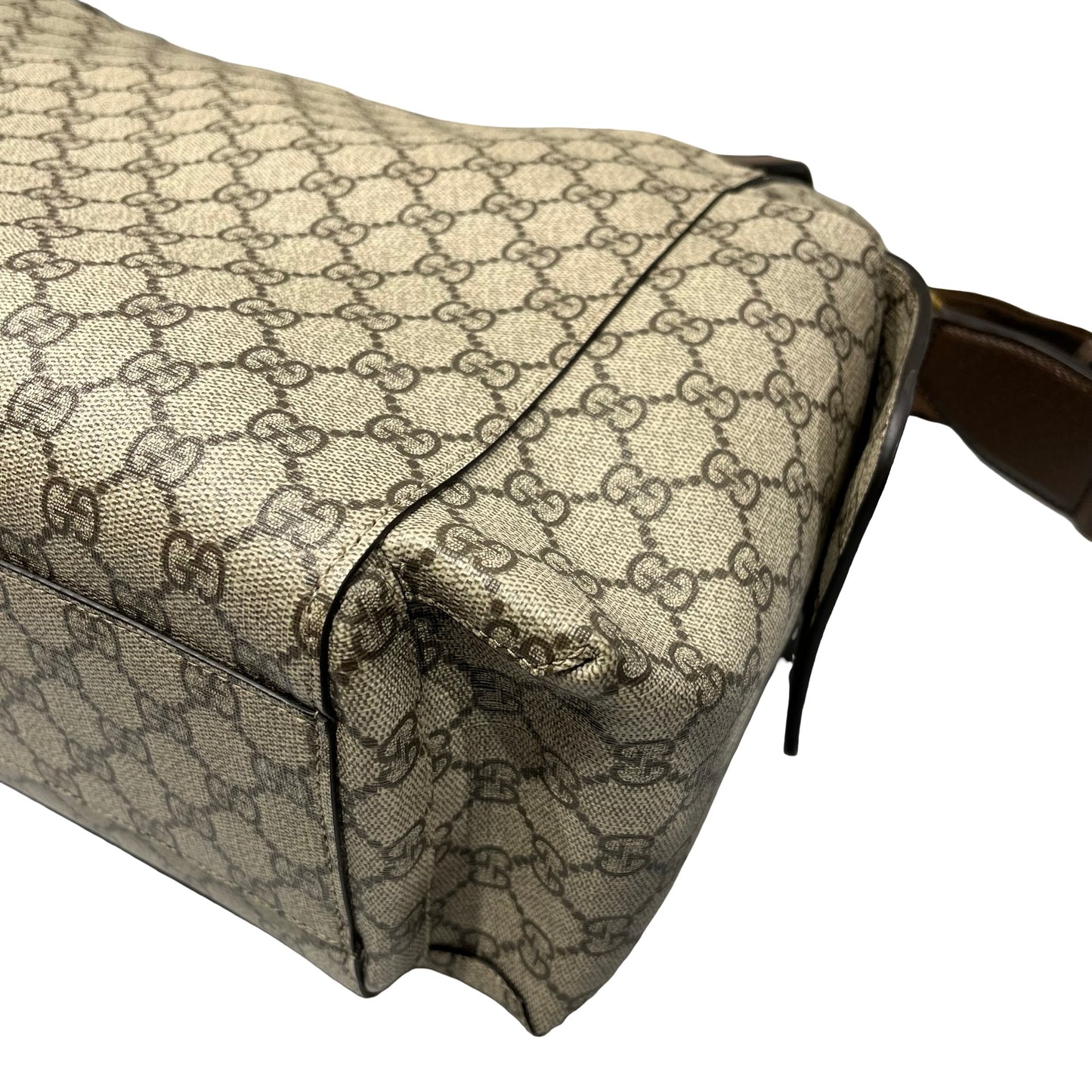Used GUCCI Canvas Cross Body Bag Brown