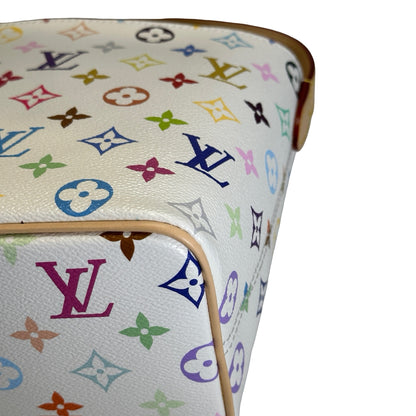 LOUIS VUITTON Monogram Multicolor All in BB Bucket Bag White Multicolor
