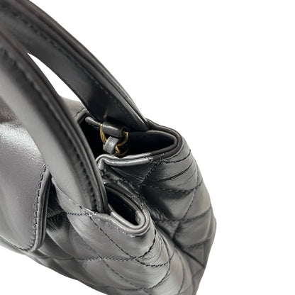 Unused CHANEL KELLY Cross Body Bag Grey GHW