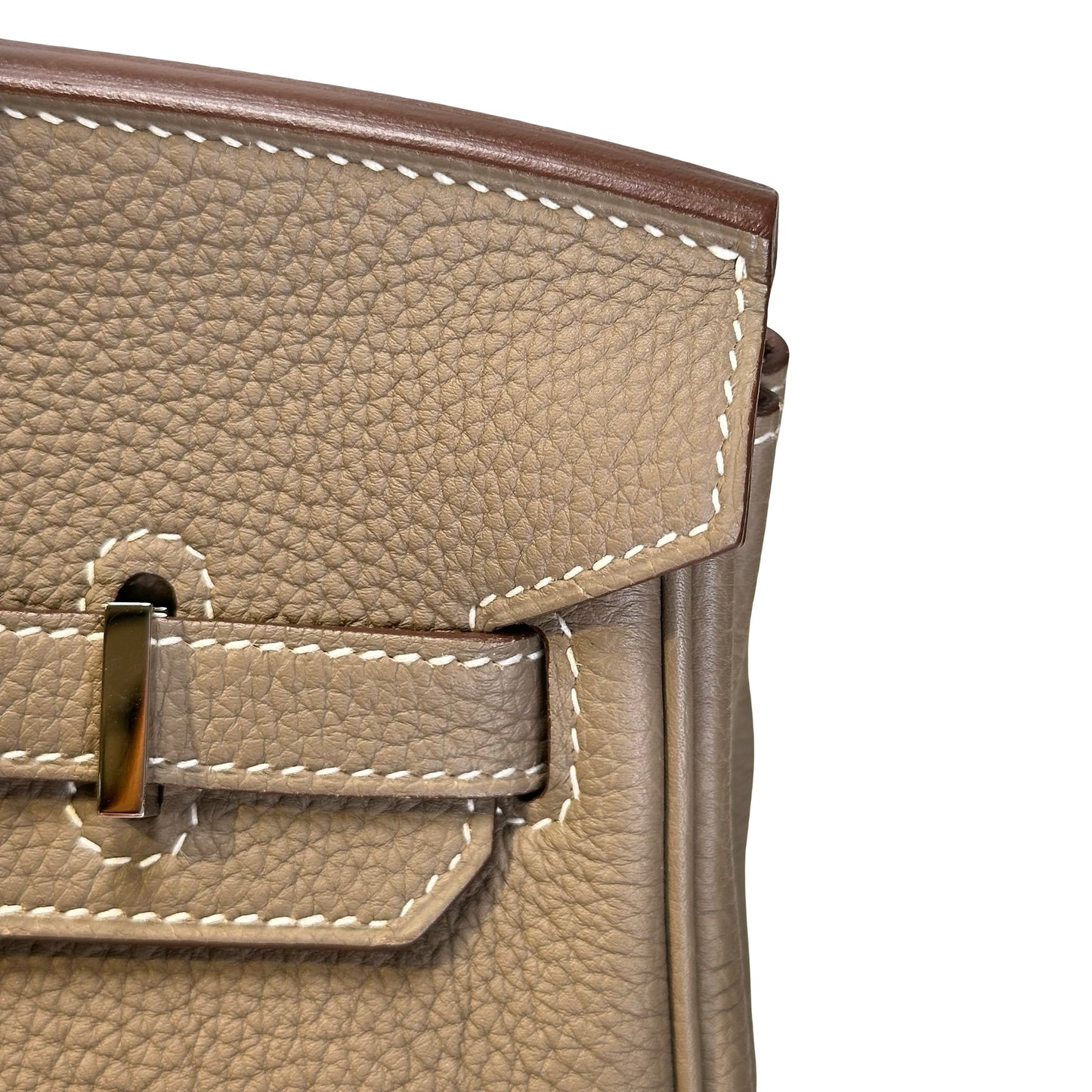 Used HERMES Birkin 25 Handbag Etoupe PHW